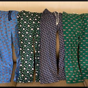 4 PAIRS of Vineyard Vine pajama pants.